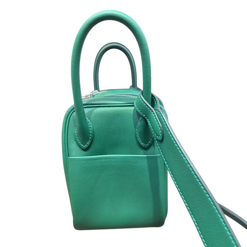 【美收精品】HERMES 綠色MINI LINDI K刻印 4-683-4