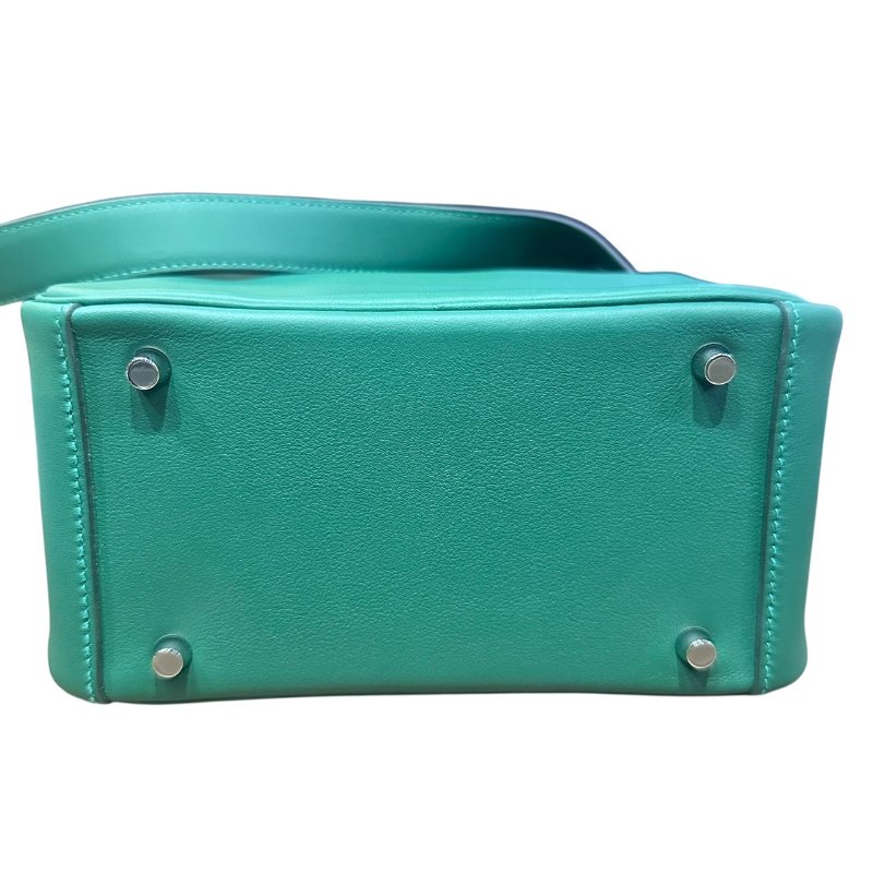 【美收精品】HERMES 綠色MINI LINDI K刻印 4-683-5