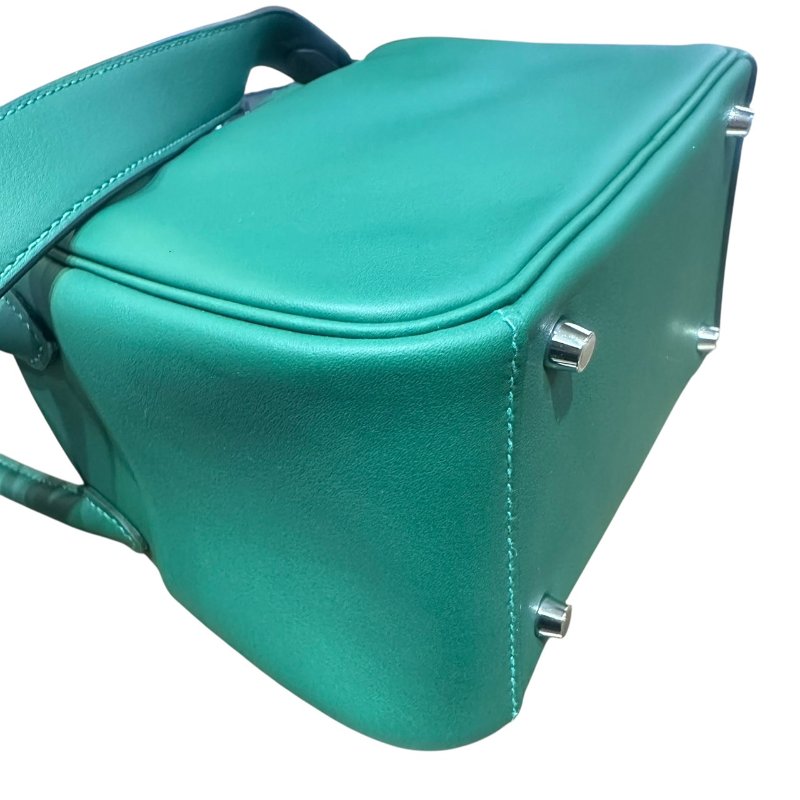 【美收精品】HERMES 綠色MINI LINDI K刻印 4-683-6