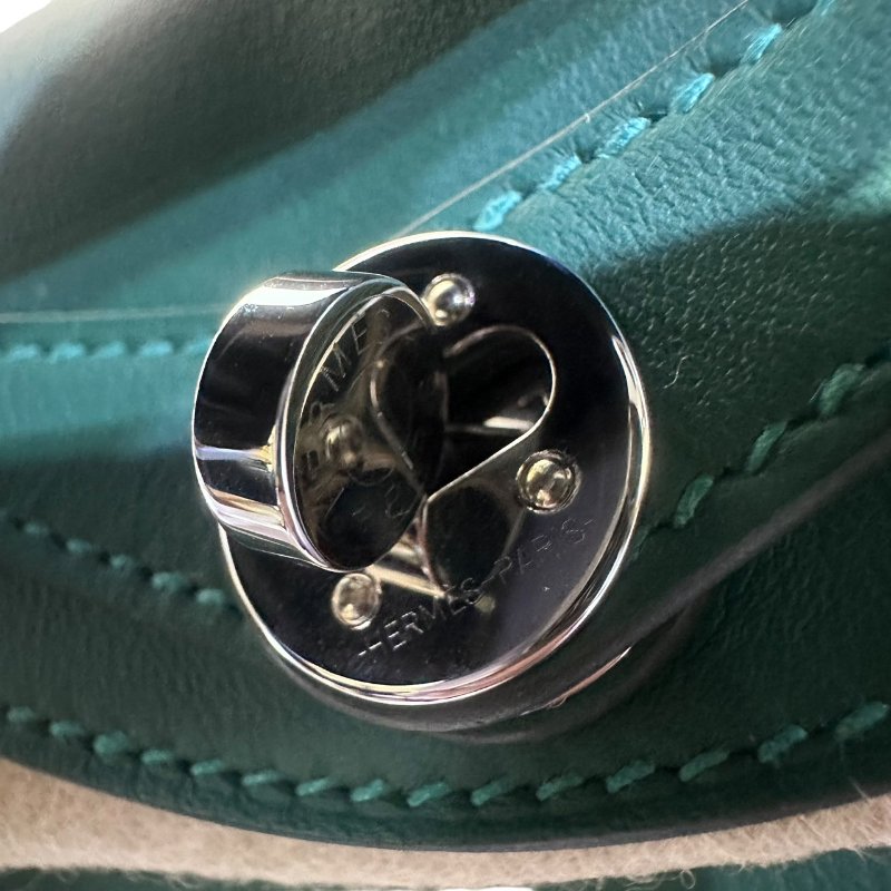 【美收精品】HERMES 綠色MINI LINDI K刻印 4-683-9