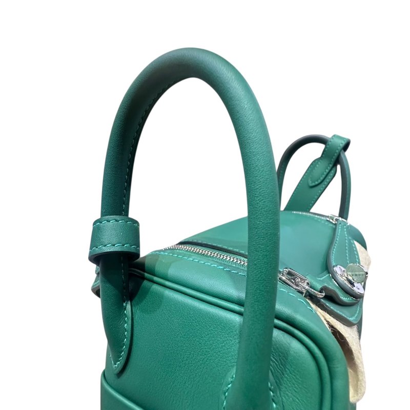 【美收精品】HERMES 綠色MINI LINDI K刻印 4-683-12