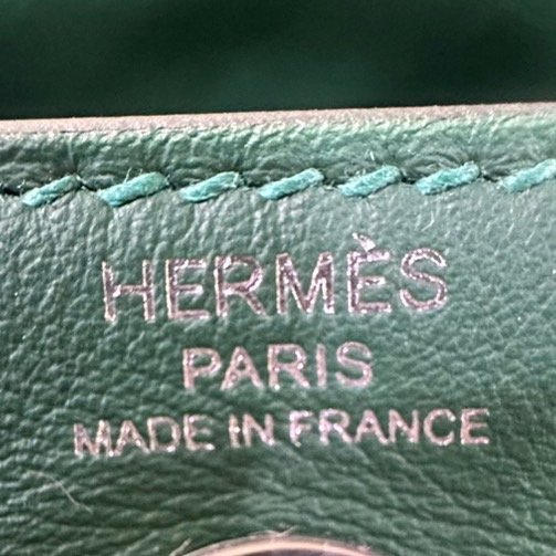 【美收精品】HERMES 綠色MINI LINDI K刻印 4-683-22