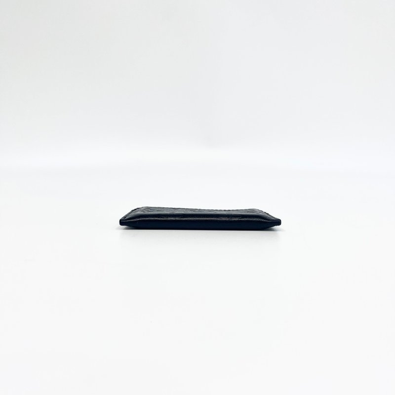 LV黑色壓紋小牛皮雙面名片夾M81415-2