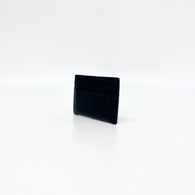 LV黑色壓紋小牛皮雙面名片夾M81415-3