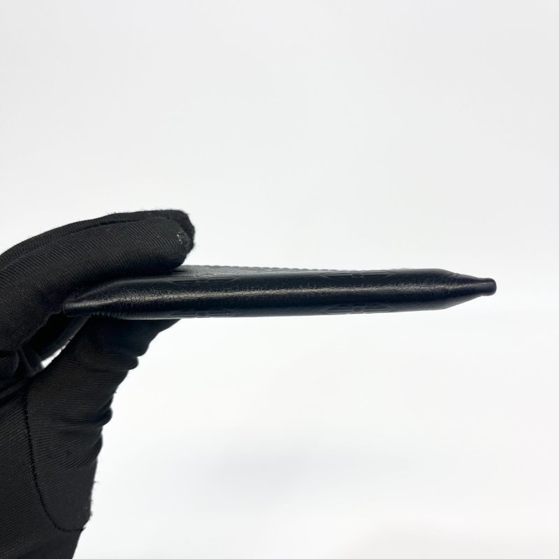 LV黑色壓紋小牛皮雙面名片夾M81415-6