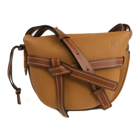 LOEWE 牛皮皮革Gate金扣肩背袋