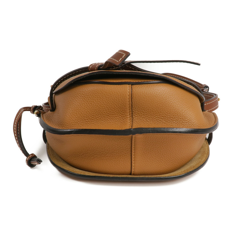 LOEWE 牛皮皮革Gate金扣肩背袋-3