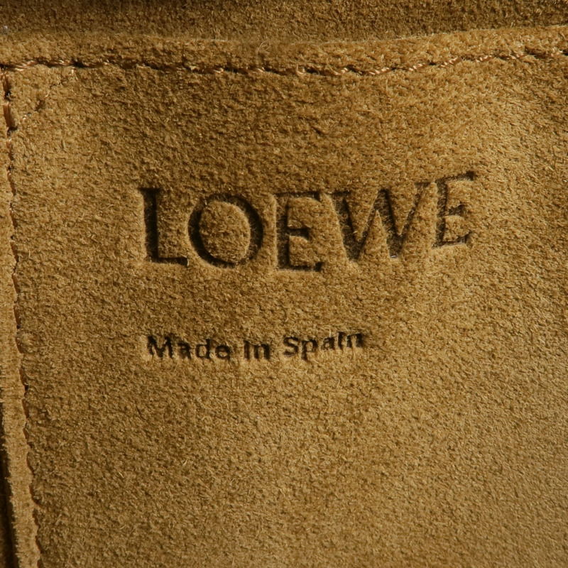 LOEWE 牛皮皮革Gate金扣肩背袋-5