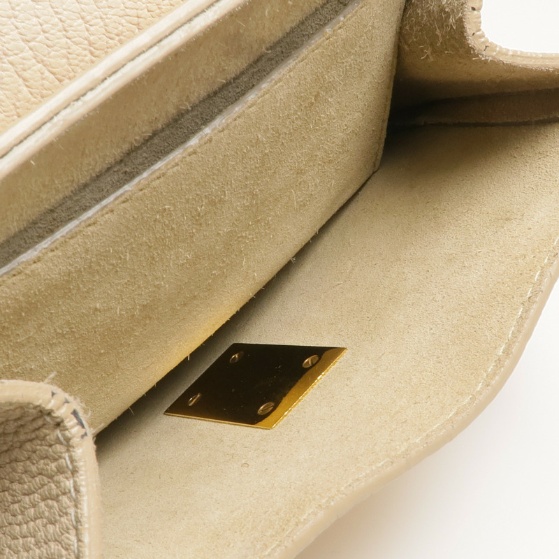 Chloe 牛皮皮革金扣鏈帶肩背袋-4