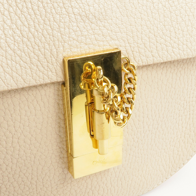 Chloe 牛皮皮革金扣鏈帶肩背袋-13