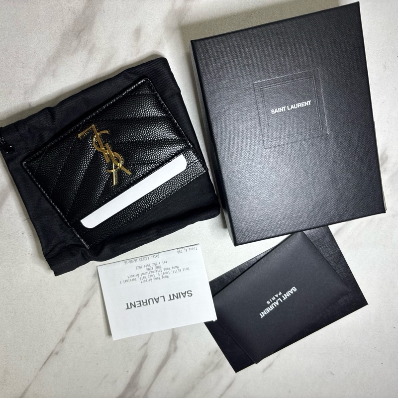 YSL黑色卡片包-6