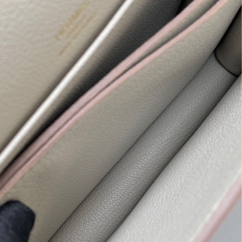 🌈Hermes🧡Mini Roulis 19🧡8L冰川白淡金扣🌈99新🌟evercolor皮🌟Stamp B🌟-3