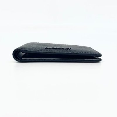 Burberry炭灰色小牛皮6卡對開短夾81005291-6