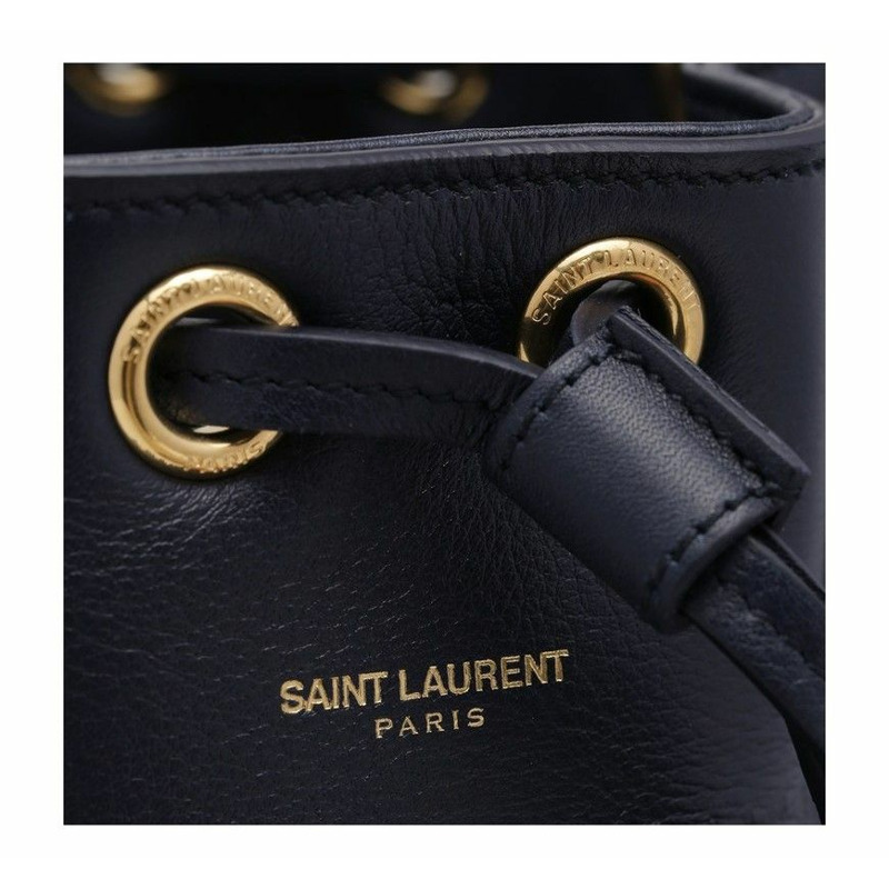 SAINT LAURENT Emmanuel Fringe 水桶包 深藍色 357603 BOO0J 4147-14