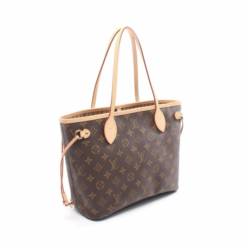 路易威登 Neverfull PM Monogram 手提包，塗層帆布和皮革，棕色，M46979，女士-1