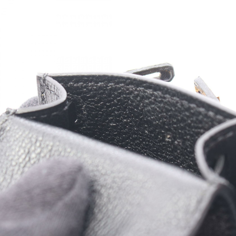 HERMES Kelly Twilly 吊飾 Vota De Lacto 絲綢 Vota De Lacto 黑色 藍色 多色 二手女式-4