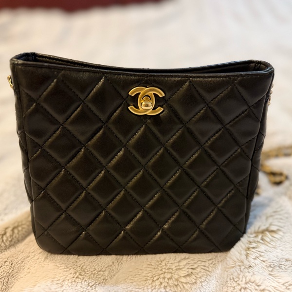 CHANEL 香奈兒 金球 晶片款 HOBO 稀有款-5