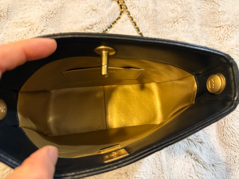 CHANEL 香奈兒 金球 晶片款 HOBO 稀有款-9