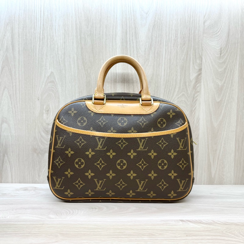 LV原花拉鍊前口袋手提小珍包M42228-0