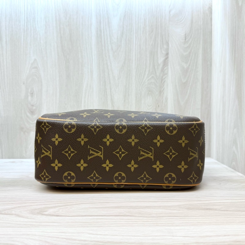 LV原花拉鍊前口袋手提小珍包M42228-4