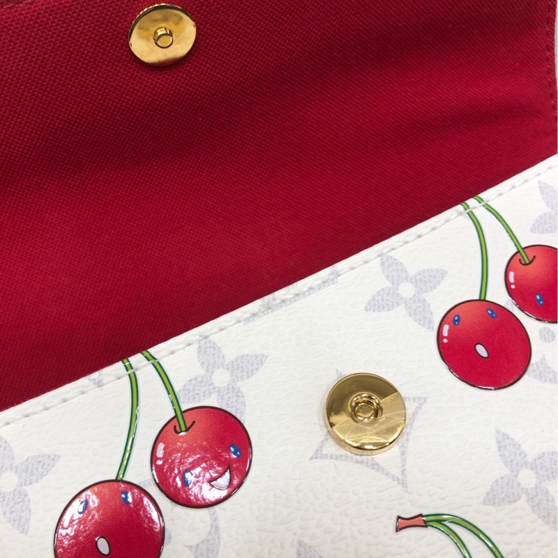 LV 村上隆联名 樱桃 ivy链条包 芯片款-9