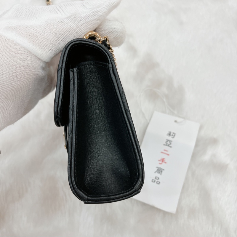 莉亞精品♡Chanel AP2682 迷你手把小廢包 黑 二手-10