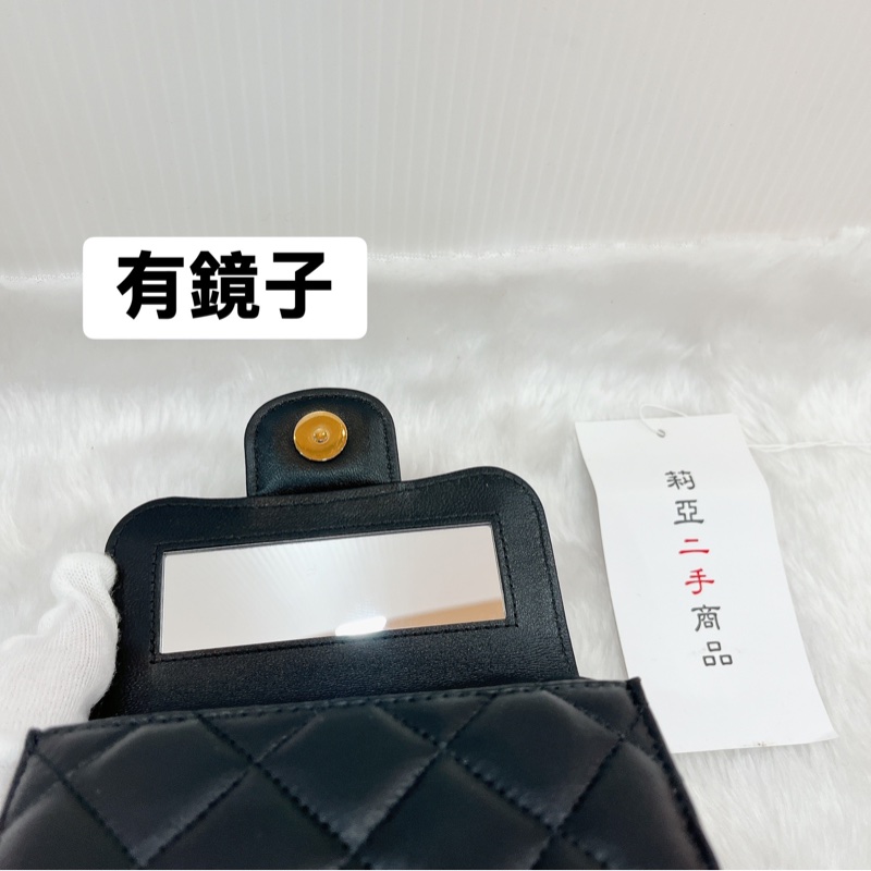 莉亞精品♡Chanel AP2682 迷你手把小廢包 黑 二手-16