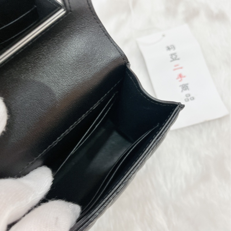莉亞精品♡Chanel AP2682 迷你手把小廢包 黑 二手-20