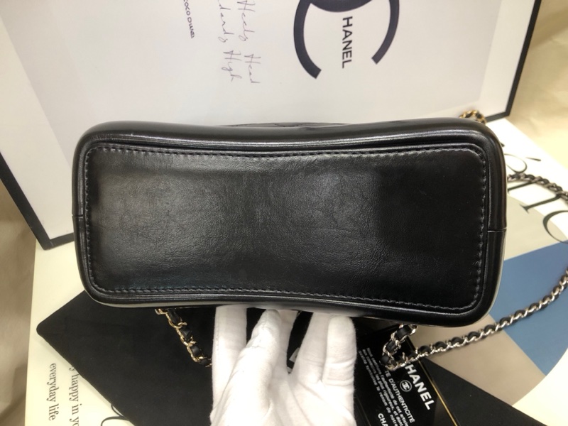 Chanel 香奈儿黑银流浪包 双肩包 30开有卡-7