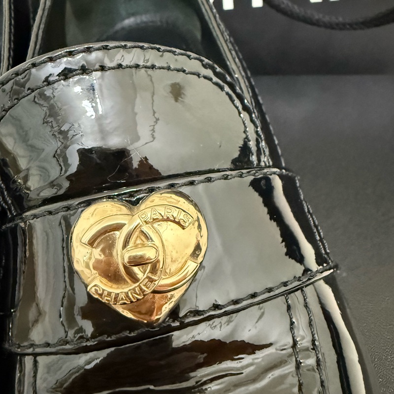 香奈兒 Chanel 愛心樂福鞋 黑色 36-1