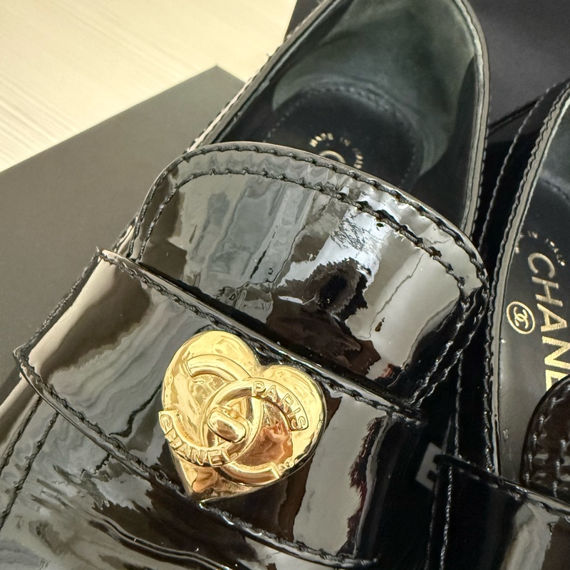 香奈兒 Chanel 愛心樂福鞋 黑色 36-2