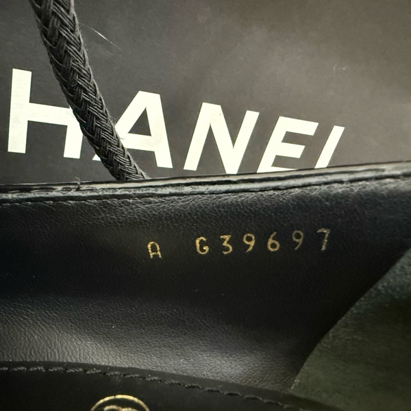 香奈兒 Chanel 愛心樂福鞋 黑色 36-12