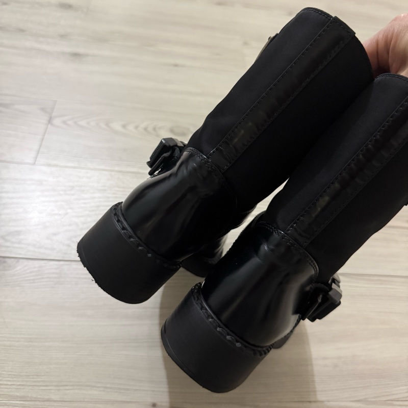 Prada 靴子 尼龍拼接真皮-2