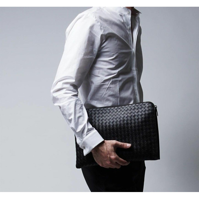 BOTTEGA VENETA Bottega Veneta Intrecciato 納帕皮革手拿包-6