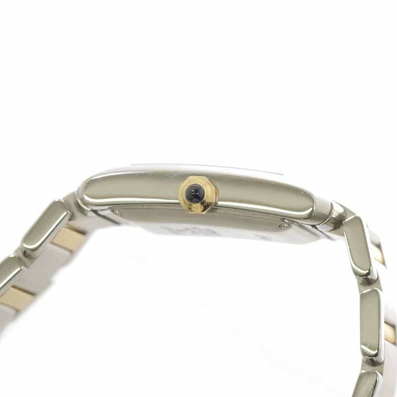 卡地亞 Tank Française LM 雙色腕錶 W51005Q4 男士銀色黃金自動腕錶-4