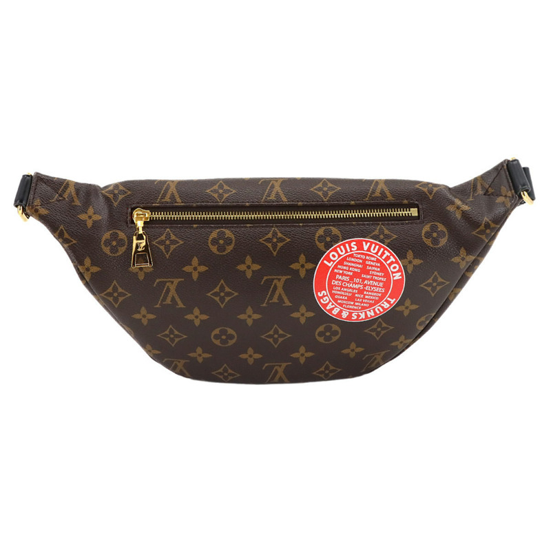 路易威登 Monogram My LV World Tour 腰包，棕色，P01127，金色五金-2