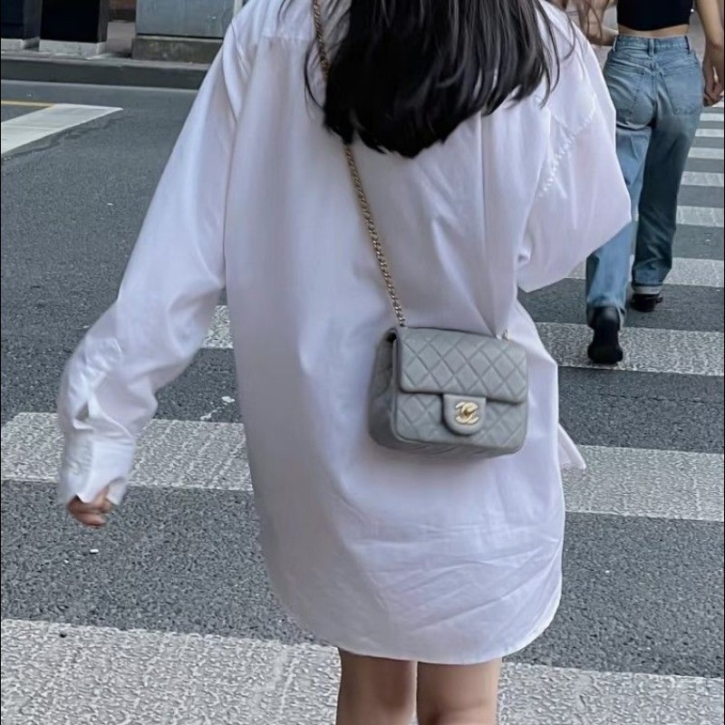 莉亞精品♡CHANEL 抹茶綠方胖 近新閒置-1