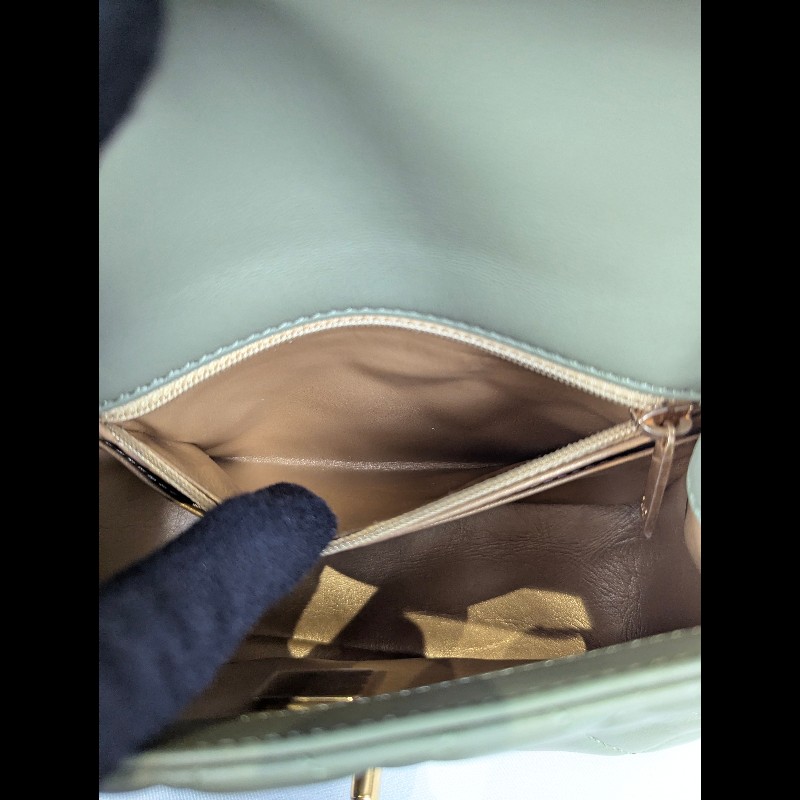 莉亞精品♡CHANEL 抹茶綠方胖 近新閒置-15