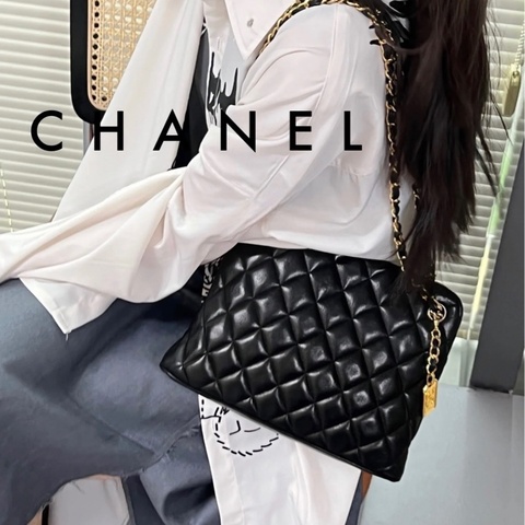 ✨Chanel vintage 貝殼雙鏈包 有保卡 98新 鏈條可拆卸🖤