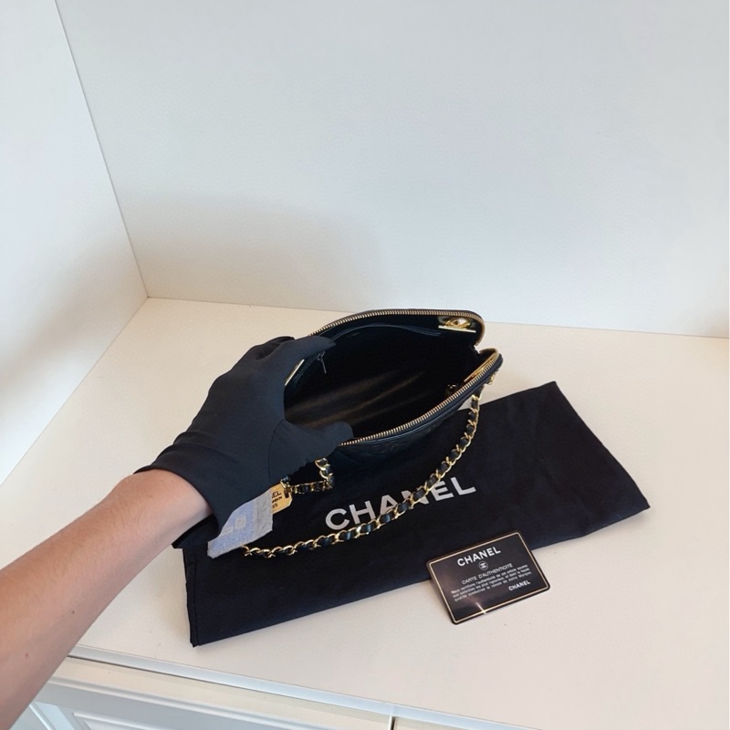 ✨Chanel vintage 貝殼雙鏈包 有保卡 98新 鏈條可拆卸🖤-8