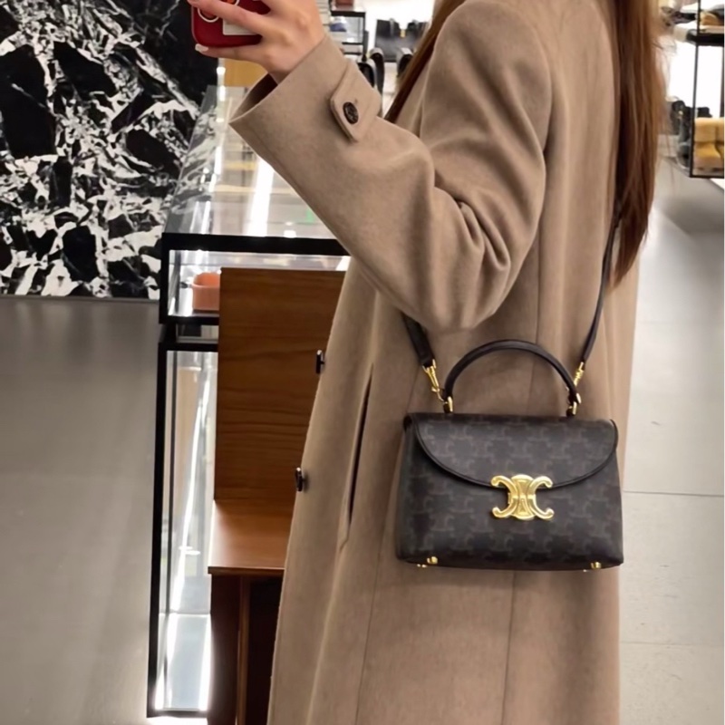 ✨Celine 新款凱旋門 mini teen 99新膜未撕 精緻優雅🪞-1