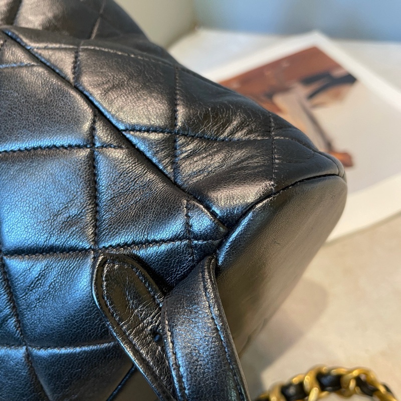 Chanel 中古 duma小青蛙雙肩包 約20*21-9