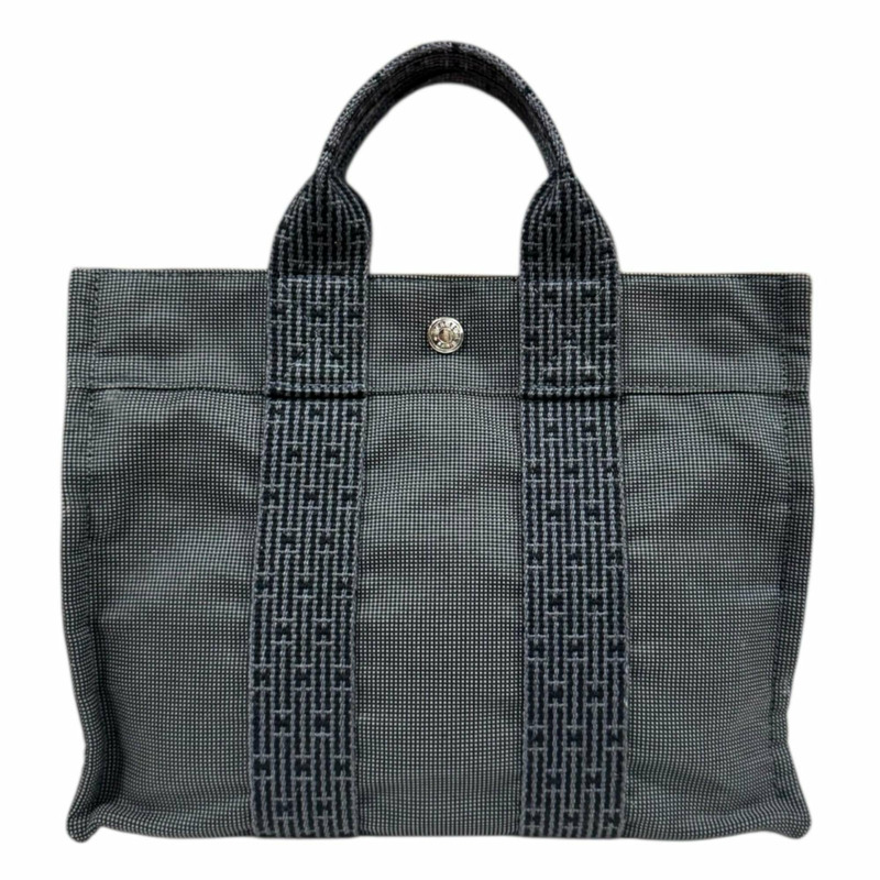 愛馬仕 (Hermès) Tote PM Air Line 手提包，帆布材質，灰色，女士款，二手，愛馬仕-2