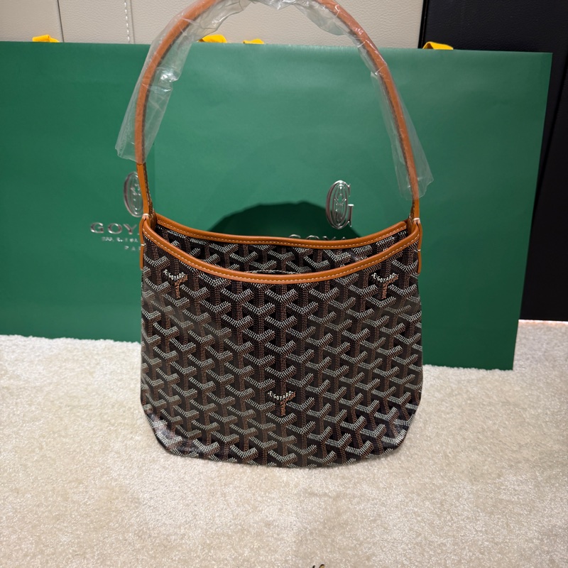 現貨在台 goyard mini hobo 最新 迷你 hobo 金棕-4
