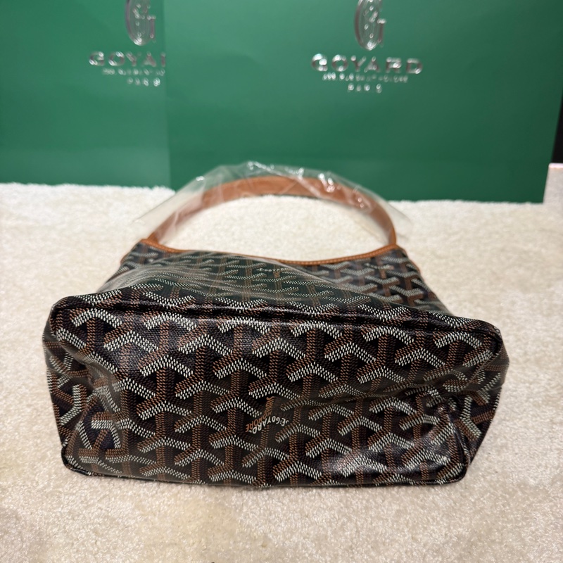 現貨在台 goyard mini hobo 最新 迷你 hobo 金棕-11