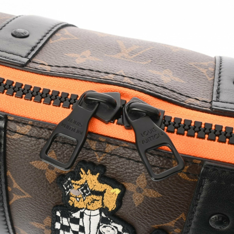 路易威登 Monogram LV Friends City Keepall 棕色男士帆布單肩包 M45652，A級，二手，Ginzo-8