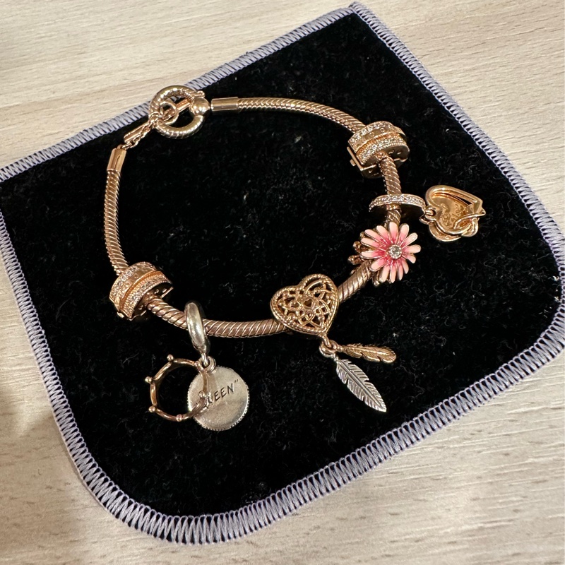 Pandora潘朵拉玫瑰金手鍊-2