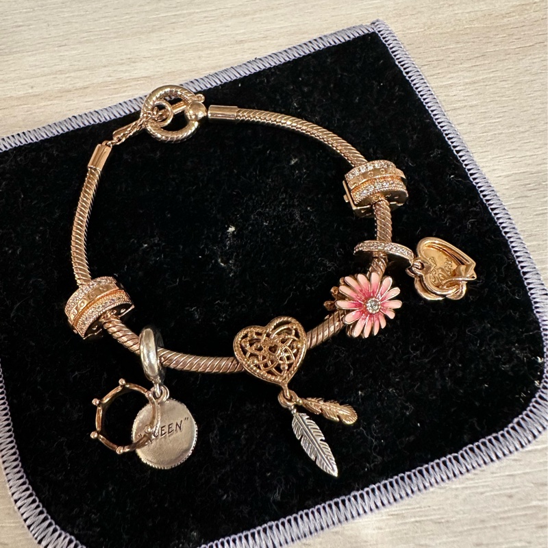 Pandora潘朵拉玫瑰金手鍊-3