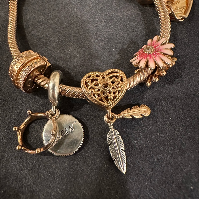 Pandora潘朵拉玫瑰金手鍊-6