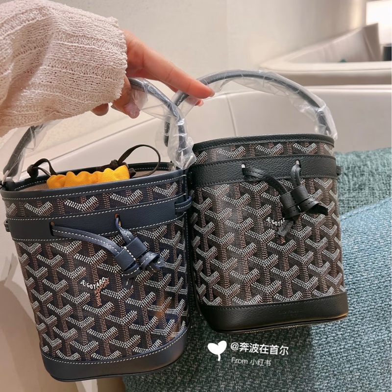 「M.Y精品」 goyard 戈雅 mini水桶包 小水桶 經典深藍-2